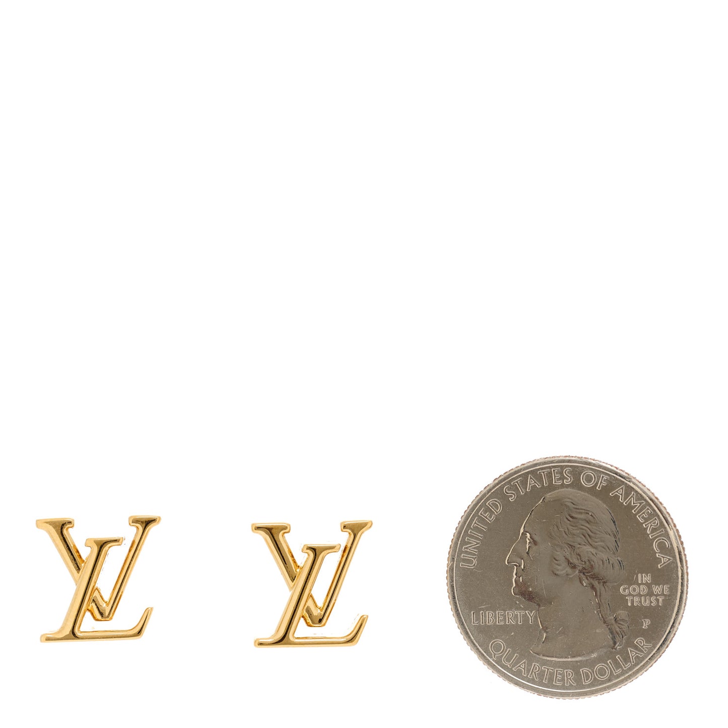 Metal LV Iconic Earrings Gold