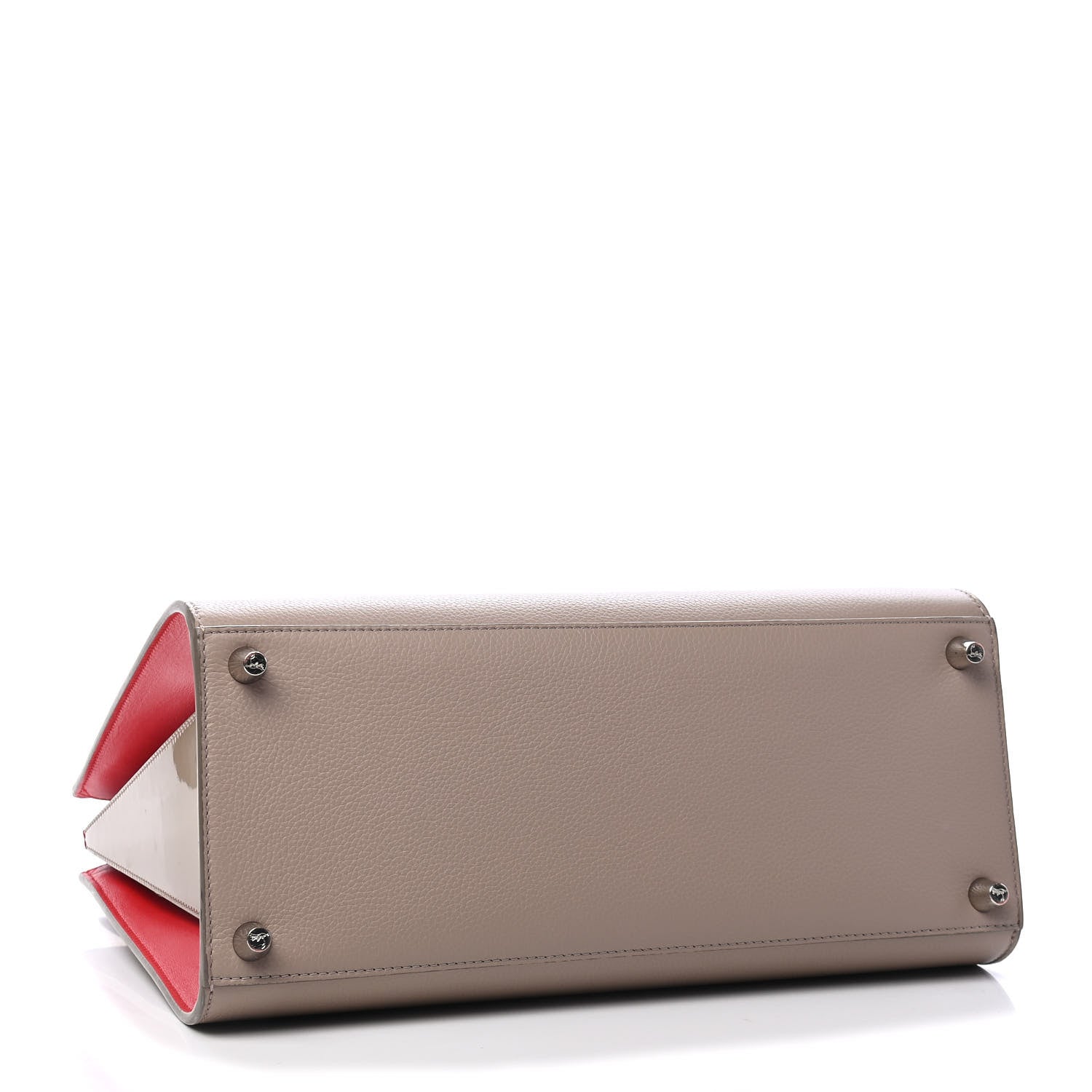 Christian Louboutin Calfskin Patent Studded Large Paloma Cashmere 4 of 8