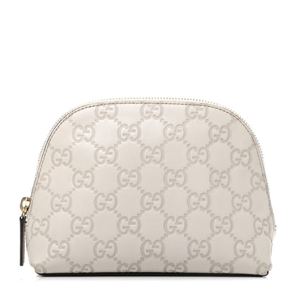 Gucci Guccissima Cosmetic Case Off White 1 of 7