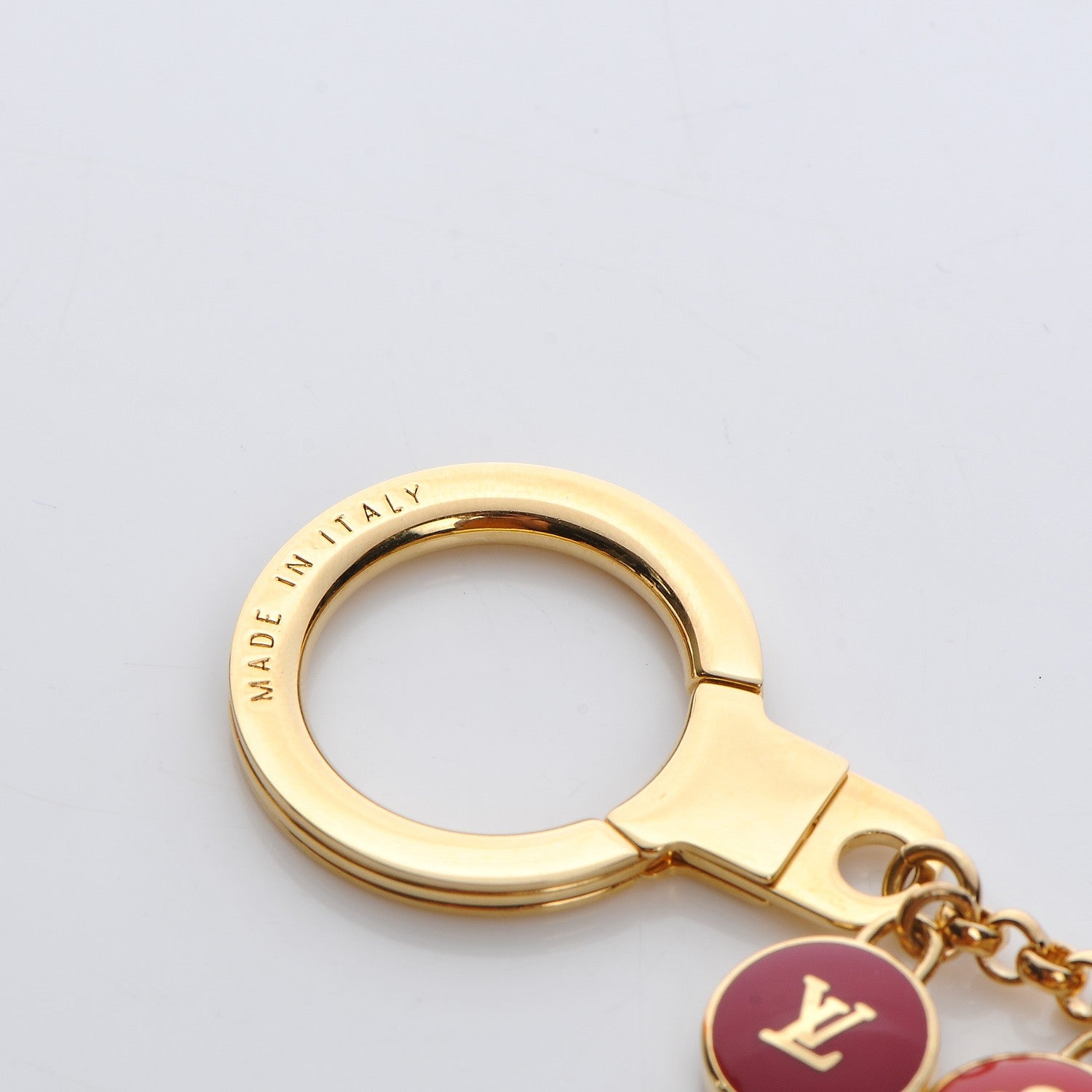 Louis Vuitton Pastilles Key Chain Bag Charm Rouge 3 of 5