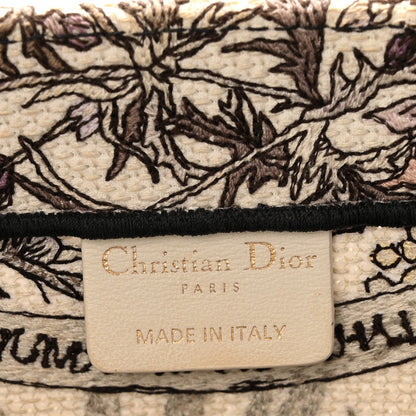 Christian Dior Canvas Embroidered Medium 4 Saisons Hiver Soleil Book Tote Multicolor 6 of 15