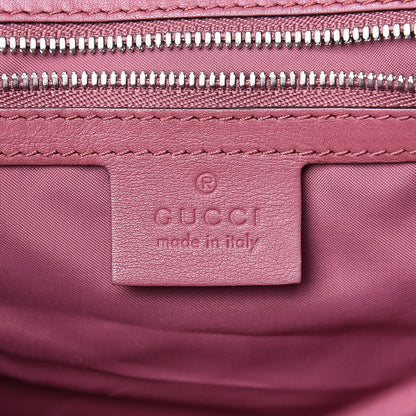 Gucci GG Supreme Monogram Blooms Medium Single Buckle Backpack Beige Multicolor Dry Rose 6 of 9