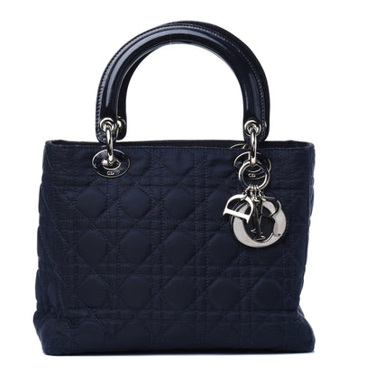 Christian Dior Nylon Cannage Medium Lady Dior Navy Blue 1 of 4