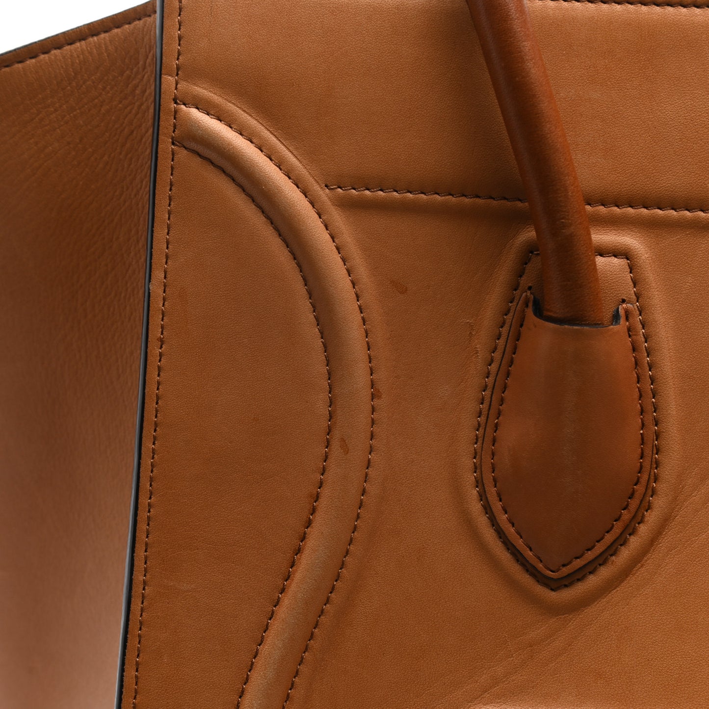 Natural Calfskin Medium Phantom Luggage Tan