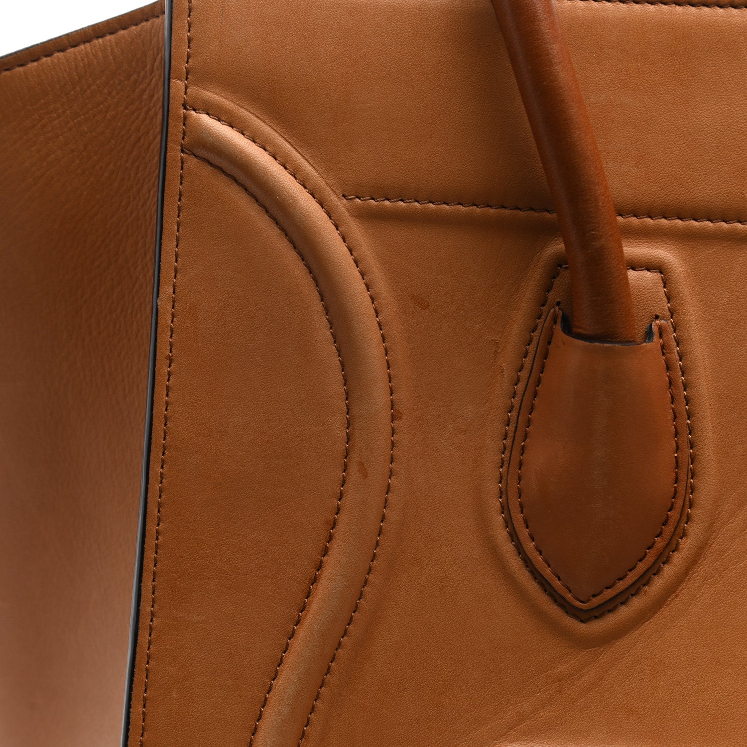 Celine Natural Calfskin Medium Phantom Luggage Tan 12 of 16