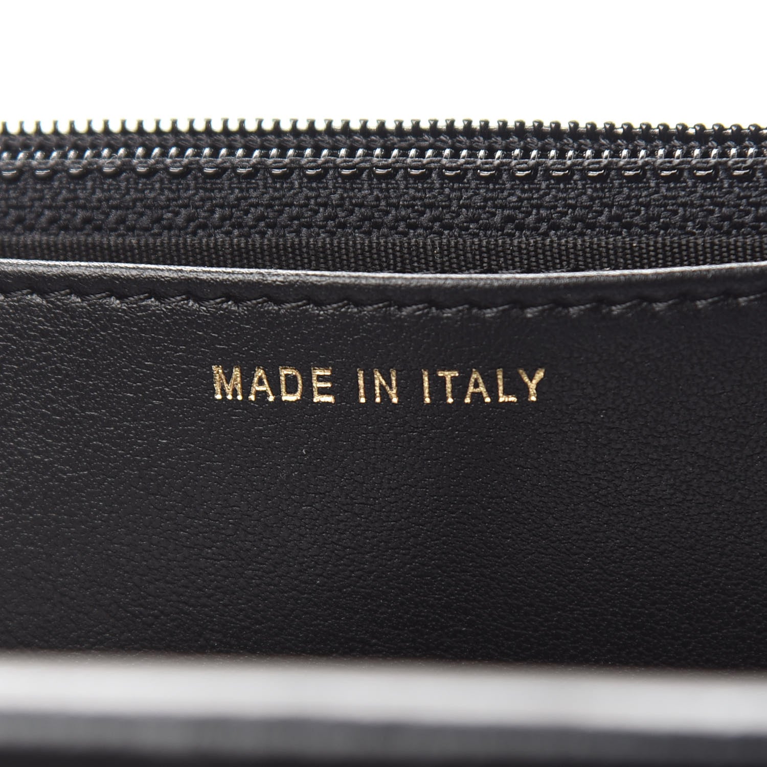 Chanel Goatskin Stitched Golden CC Wallet on Chain WOC Black 7 of 10
