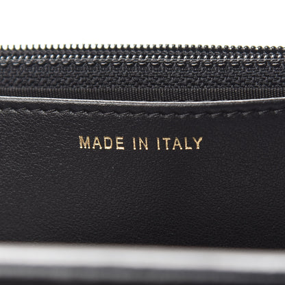 Chanel Goatskin Stitched Golden CC Wallet on Chain WOC Black 7 of 10