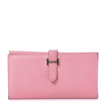 Hermes Epsom Bearn Gusset Wallet Rose Confetti 1 of 14