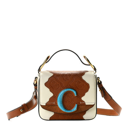 Chloe Smooth Calfskin Patchwork Mini C Bag Natural White 14 of 14