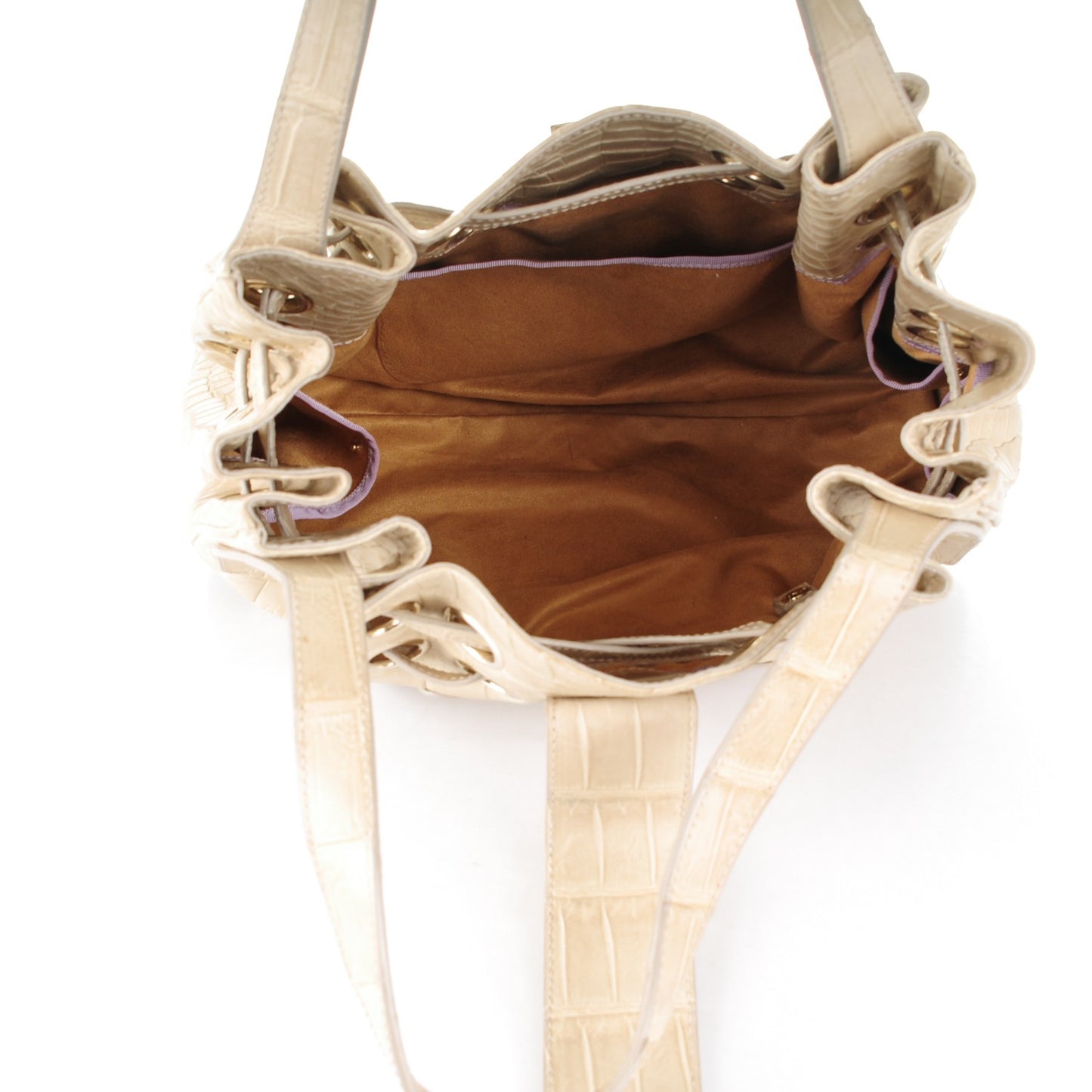 Crocodile Large Ramona Off White