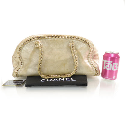 Chanel Luxe Ligne Medium Bowler Tote Metallic 2 of 9