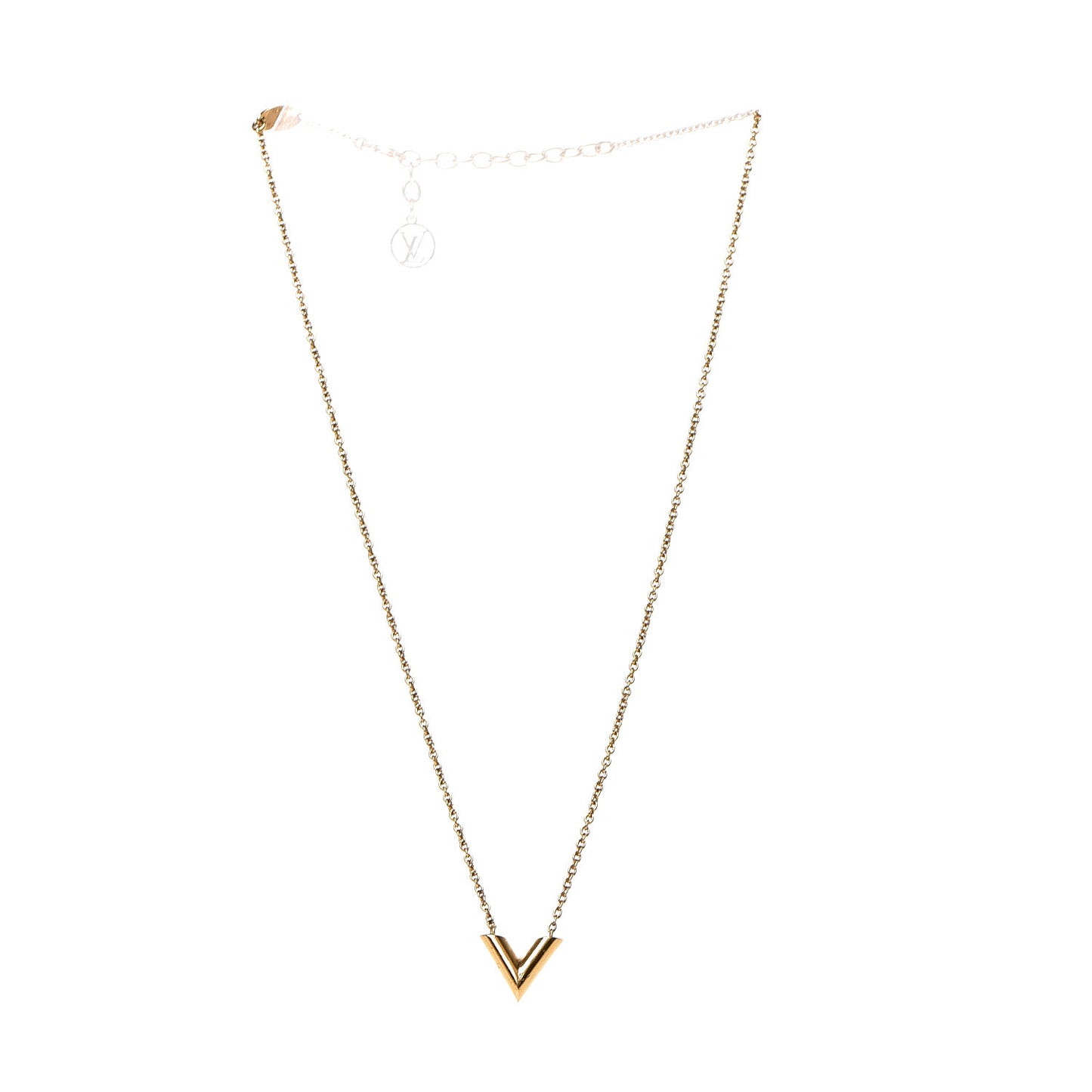 Essential V Necklace Gold