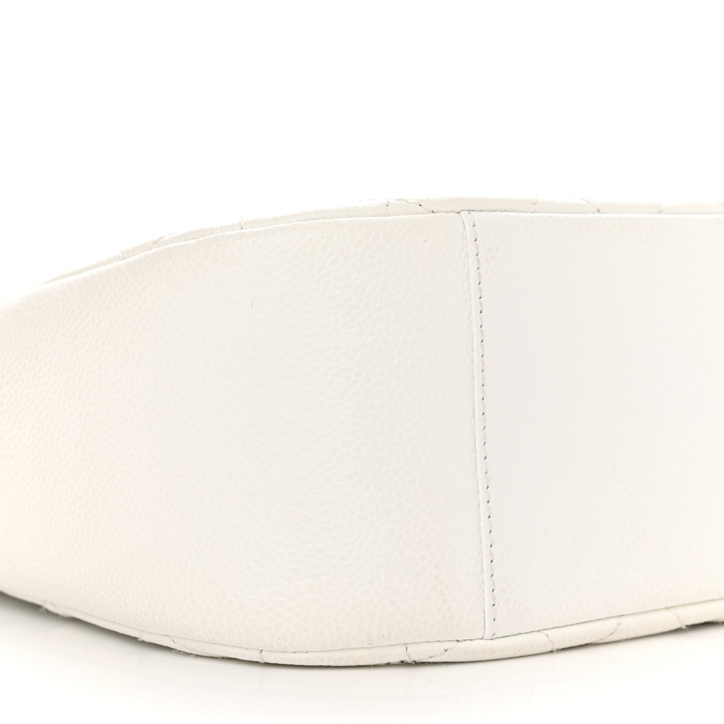 Caviar Quilted Hobo White