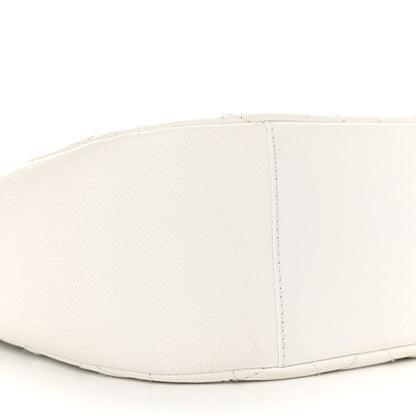 Chanel Caviar Quilted Hobo White 9 of 20