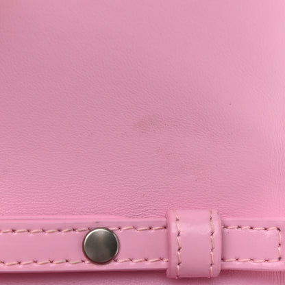 Balenciaga Shiny Box Calfskin Tonal B Hourglass Chain Bag Candy Pink 7 of 11