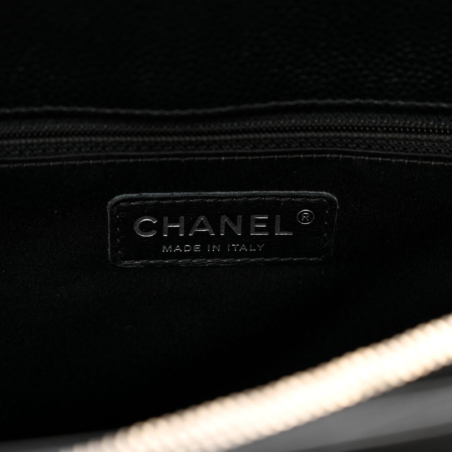 Caviar Quilted Grand Shopping Tote GST Black