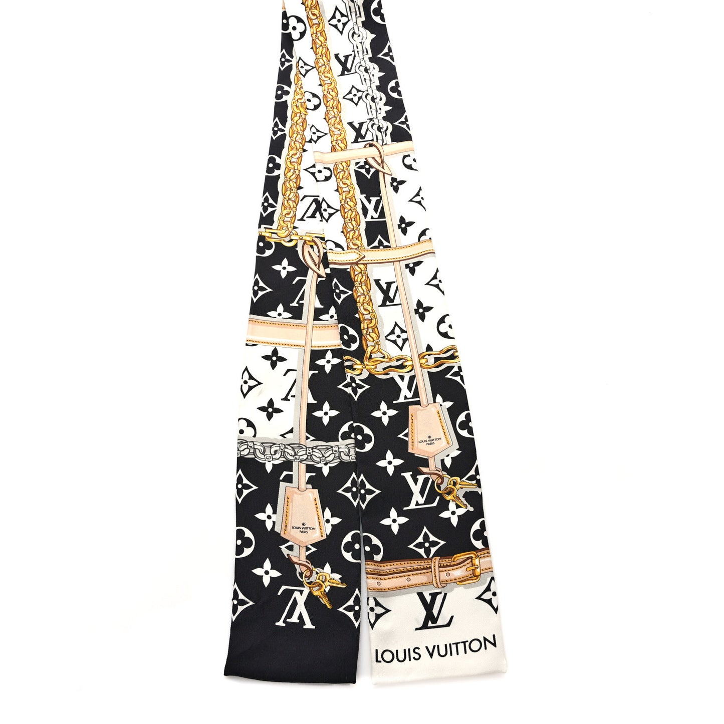 Silk Monogram Confidential Bandeau Black