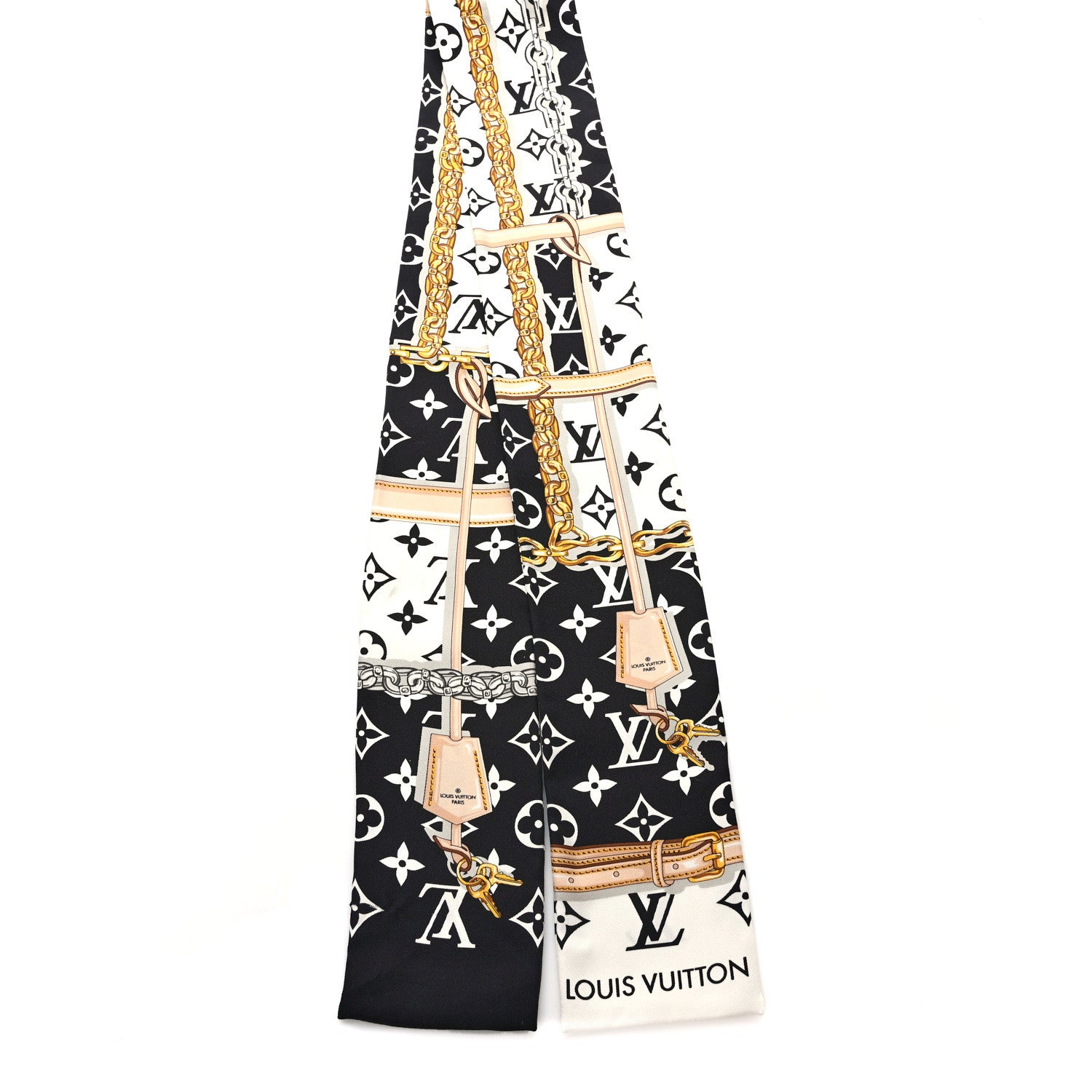 Louis Vuitton Silk Monogram Confidential Bandeau Black 2 of 3
