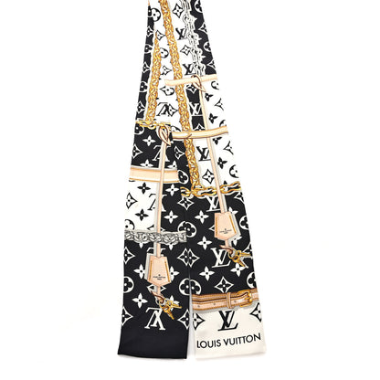 Louis Vuitton Silk Monogram Confidential Bandeau Black 2 of 3