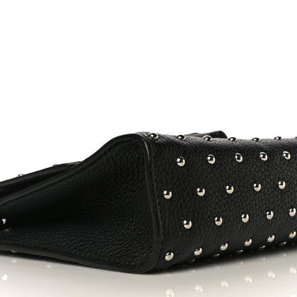 Gucci Calfskin Studded Medium Miss Bamboo Shoulder Bag Black 4 of 12