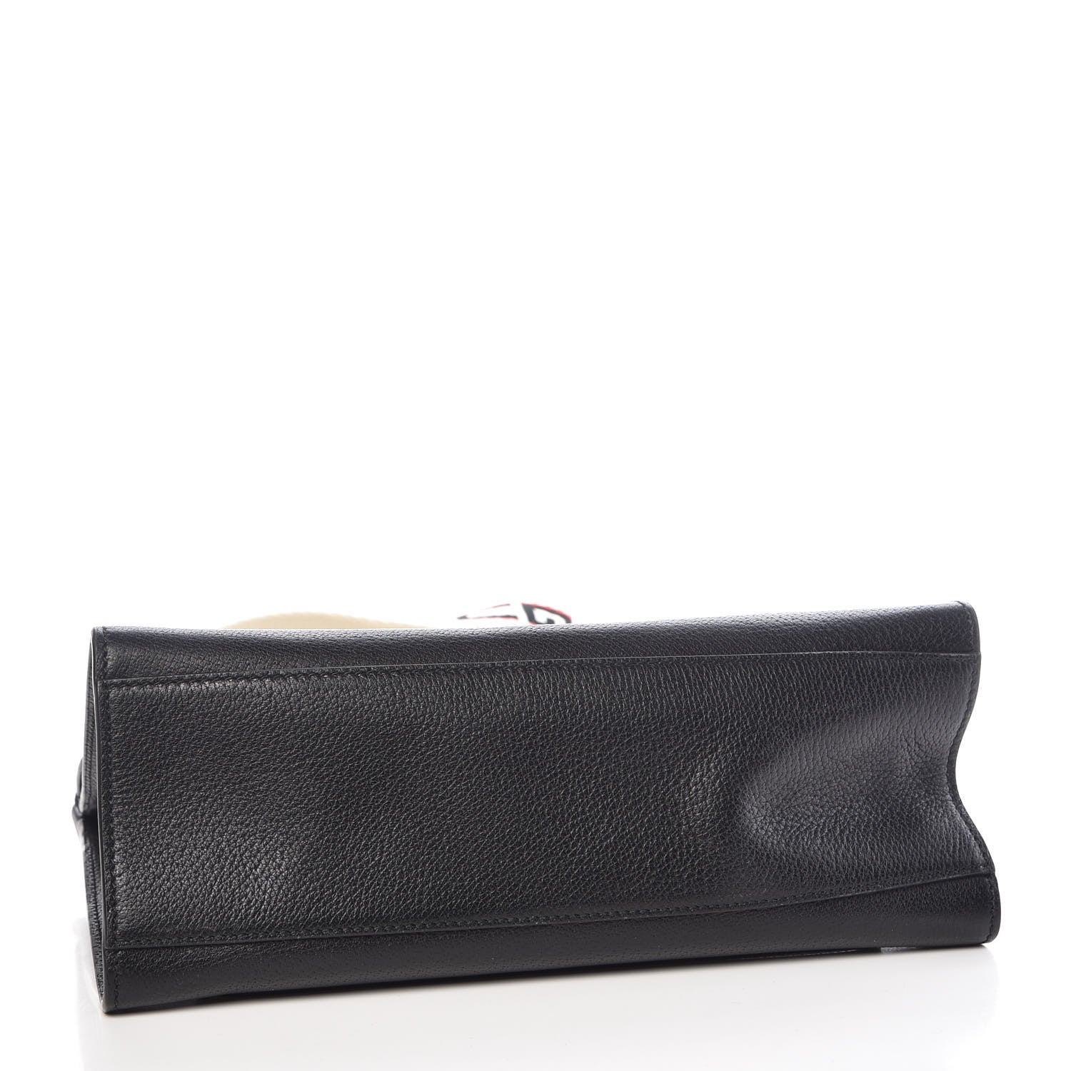 Gucci Grained Calfskin Web Crystal Butterfly Stripe Medium Totem Top Handle Bag Black 4 of 10