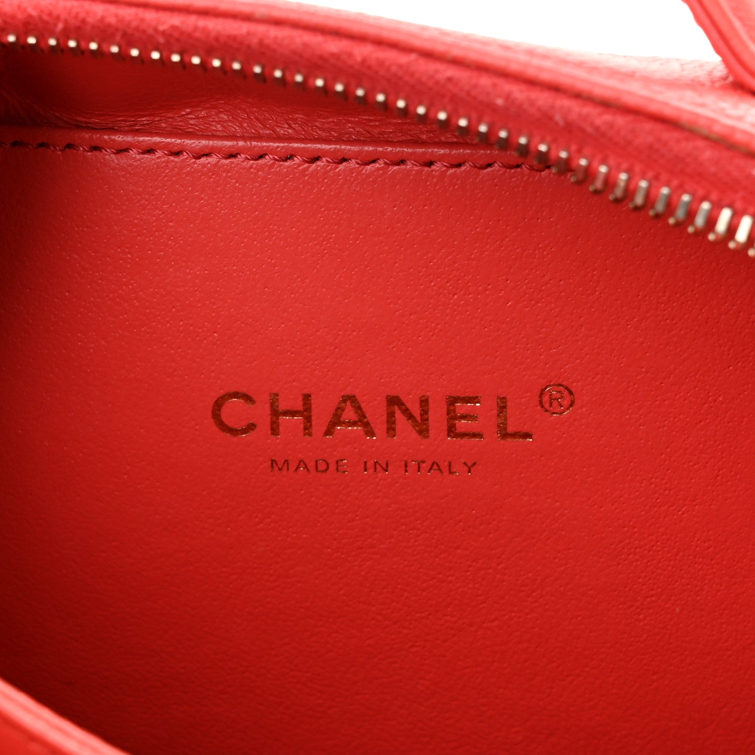 Chanel Caviar Quilted Small CC Filigree Vanity Case Coral 6 of 10