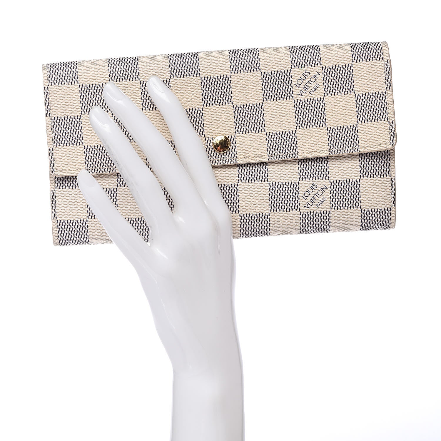 Louis Vuitton Damier Azur Sarah Wallet 2 of 7