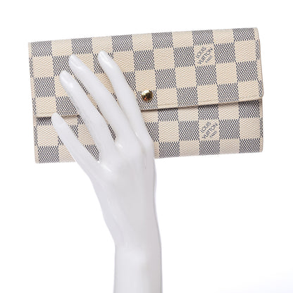 Louis Vuitton Damier Azur Sarah Wallet 2 of 7