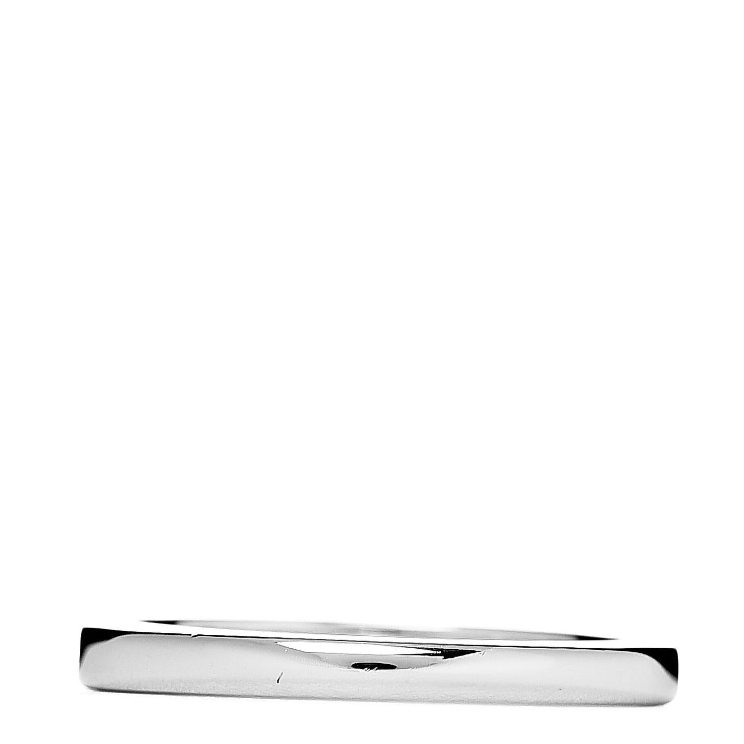 Platinum Diamond 2mm Half Circle Wedding Band Ring 48 4.5