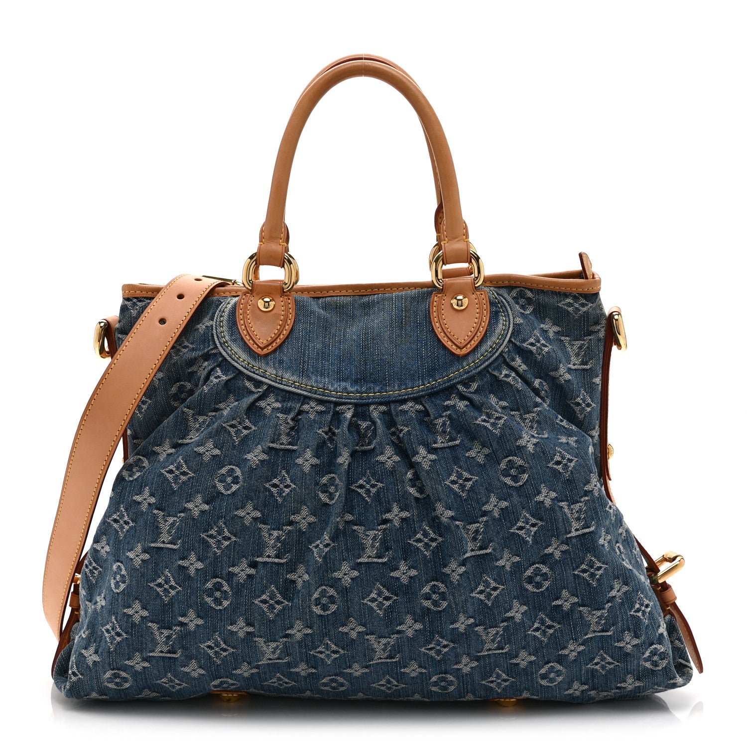 Louis Vuitton Denim Neo Cabby MM Blue 1 of 10