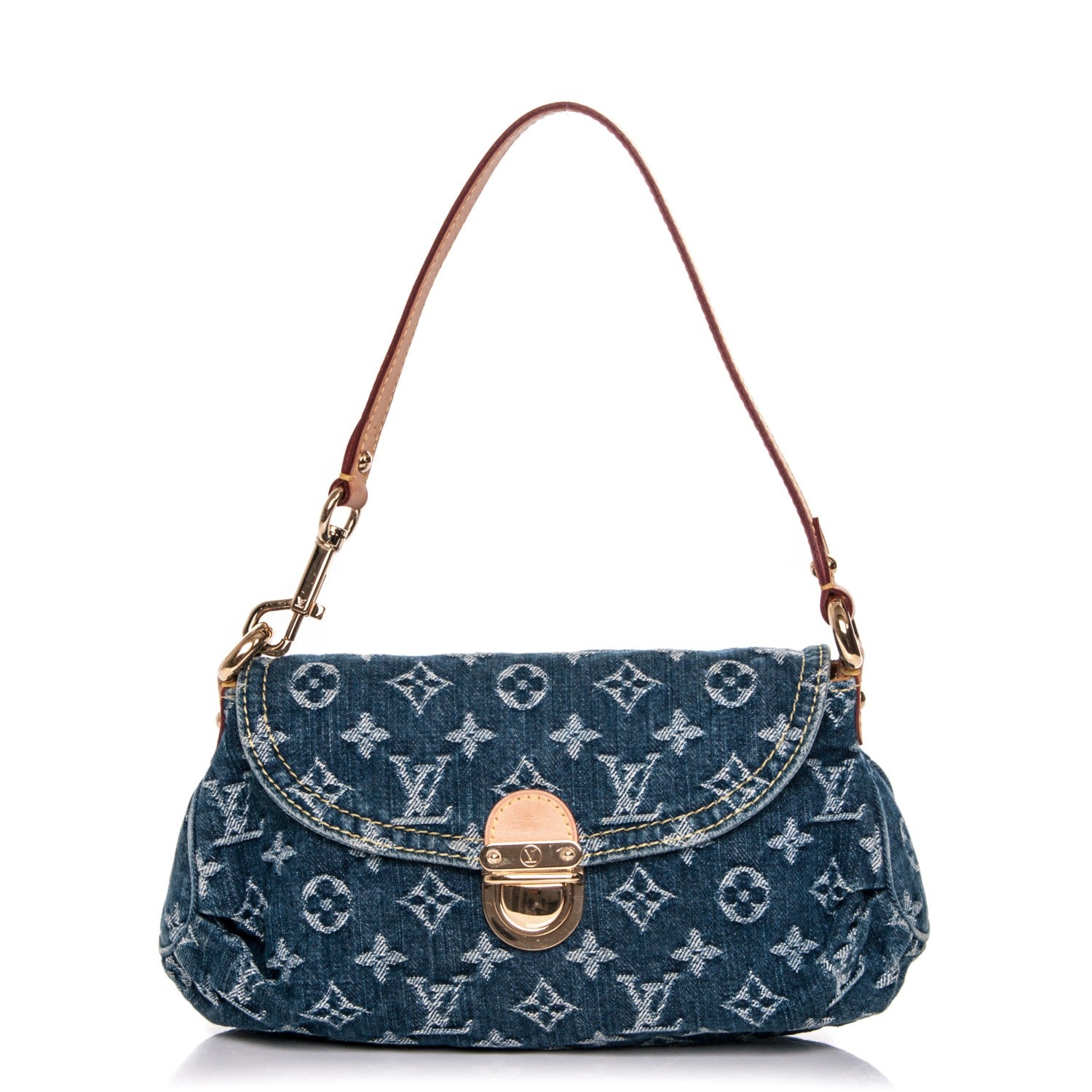 Louis Vuitton Monogram Denim Mini Pleaty Blue 1 of 7