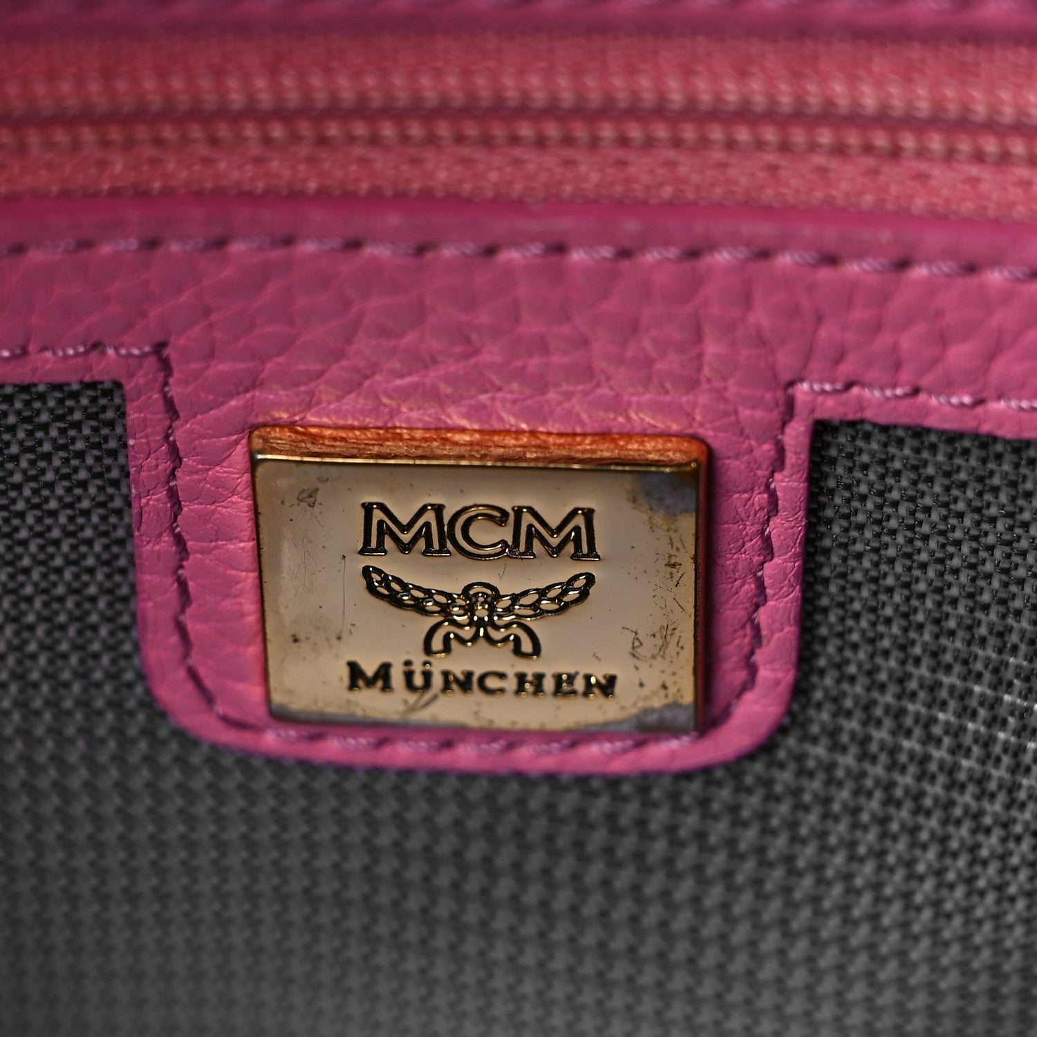 MCM Visetos Small Side Stud Stark Backpack Pink 6 of 9
