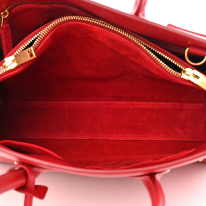 Saint Laurent Calfskin Small Sac De Jour Lipstick Red 6 of 19