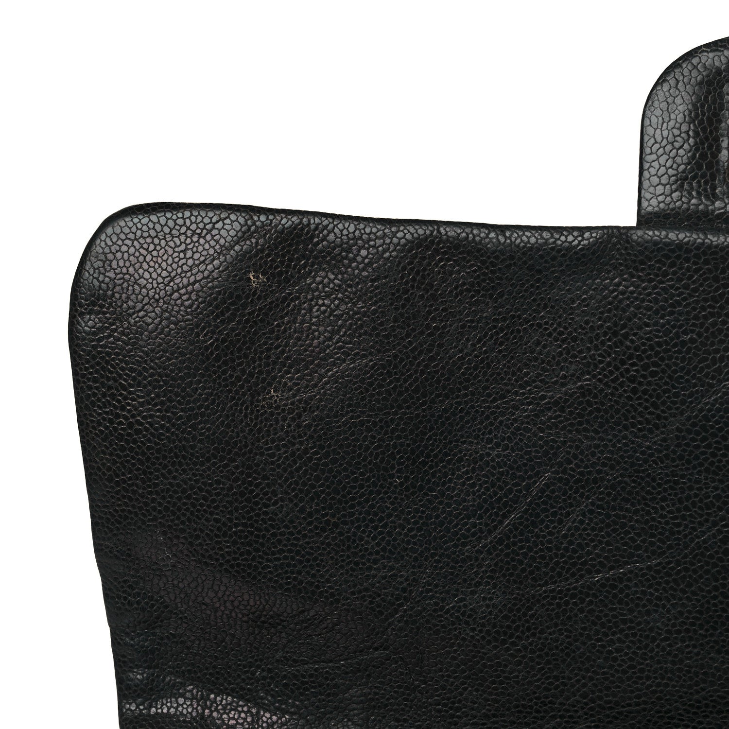 Chanel Crumpled Grained Calfskin Medium Coco Pleats Messenger Flap Black 14 of 16