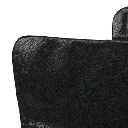 Chanel Crumpled Grained Calfskin Medium Coco Pleats Messenger Flap Black 14 of 16