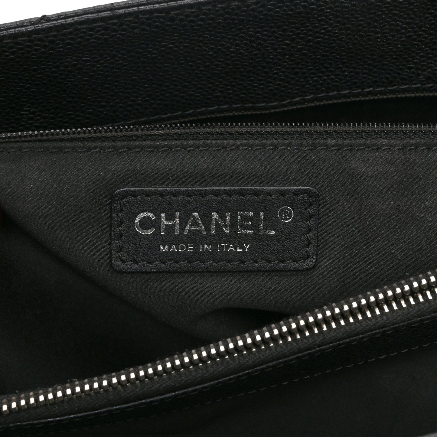Caviar Quilted Grand Shopping Tote GST Black