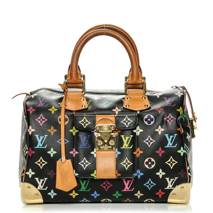 Louis Vuitton Monogram Multicolor Speedy 30 Black 1 of 10