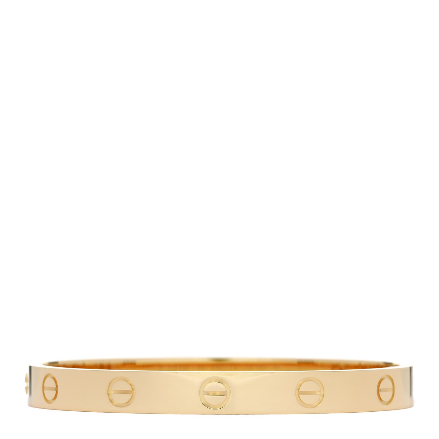 18K Yellow Gold LOVE Single Screw Bracelet 16