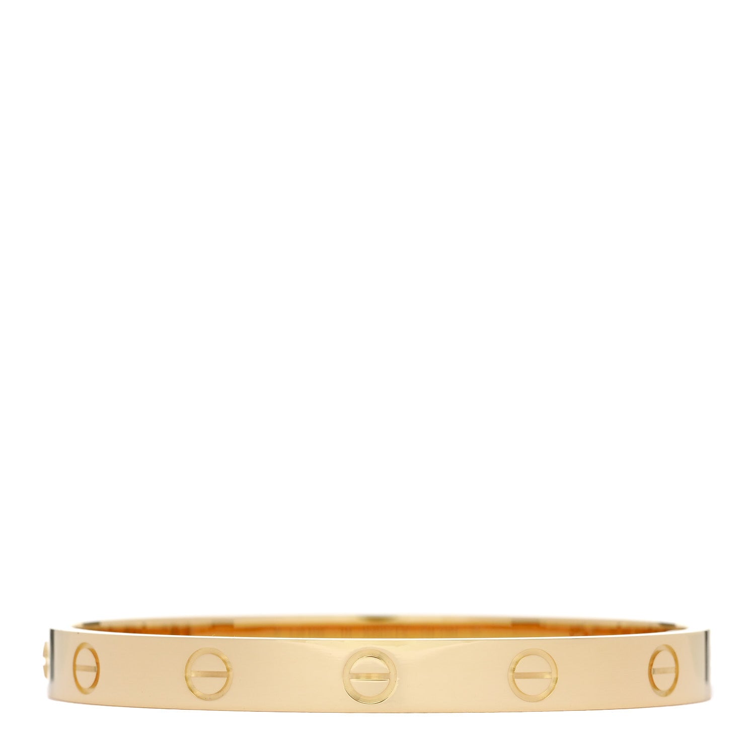 Cartier 18K Yellow Gold LOVE Single Screw Bracelet 16 2 of 9
