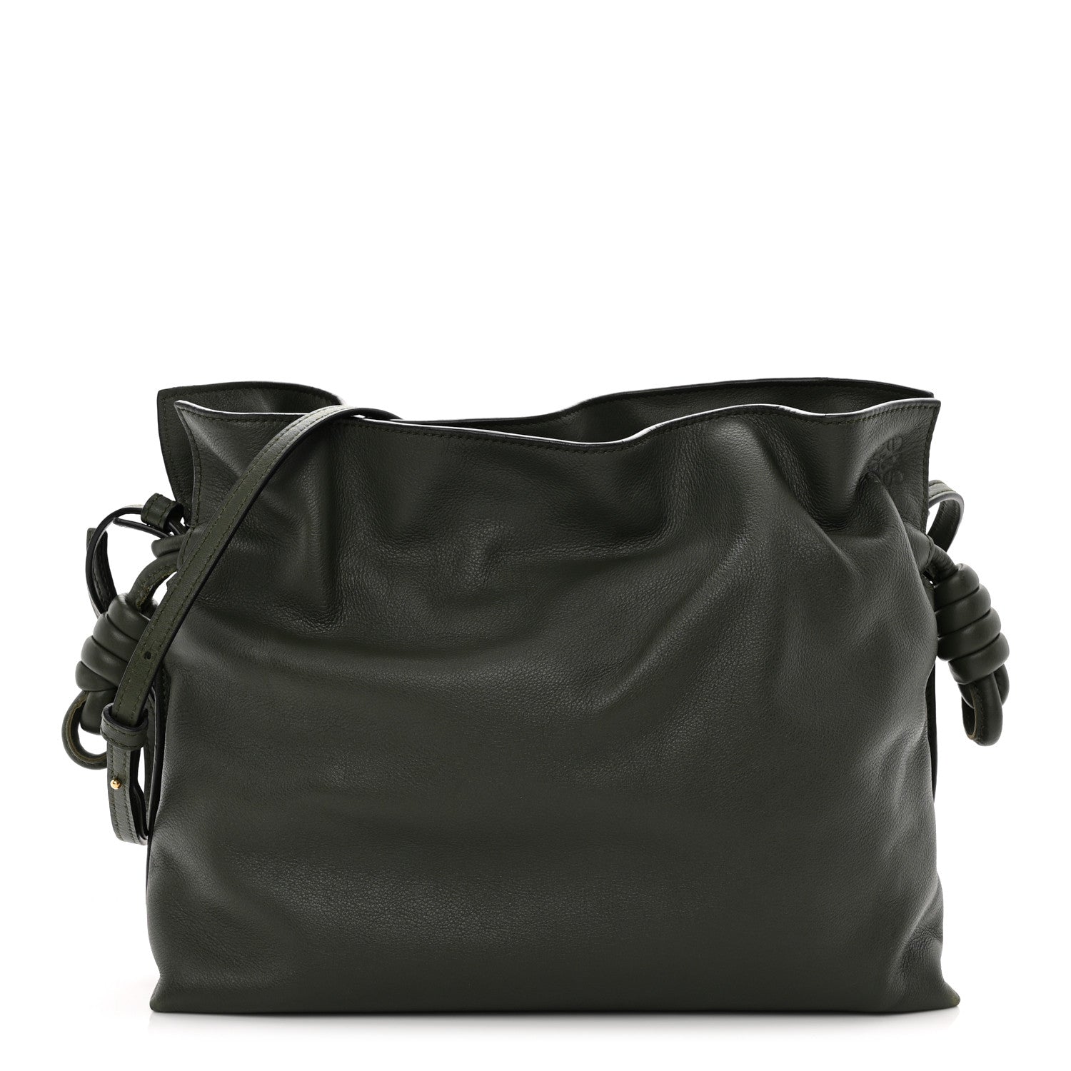 Loewe Calfskin Flamenco Knot Clutch Vintage Khaki 1 of 10