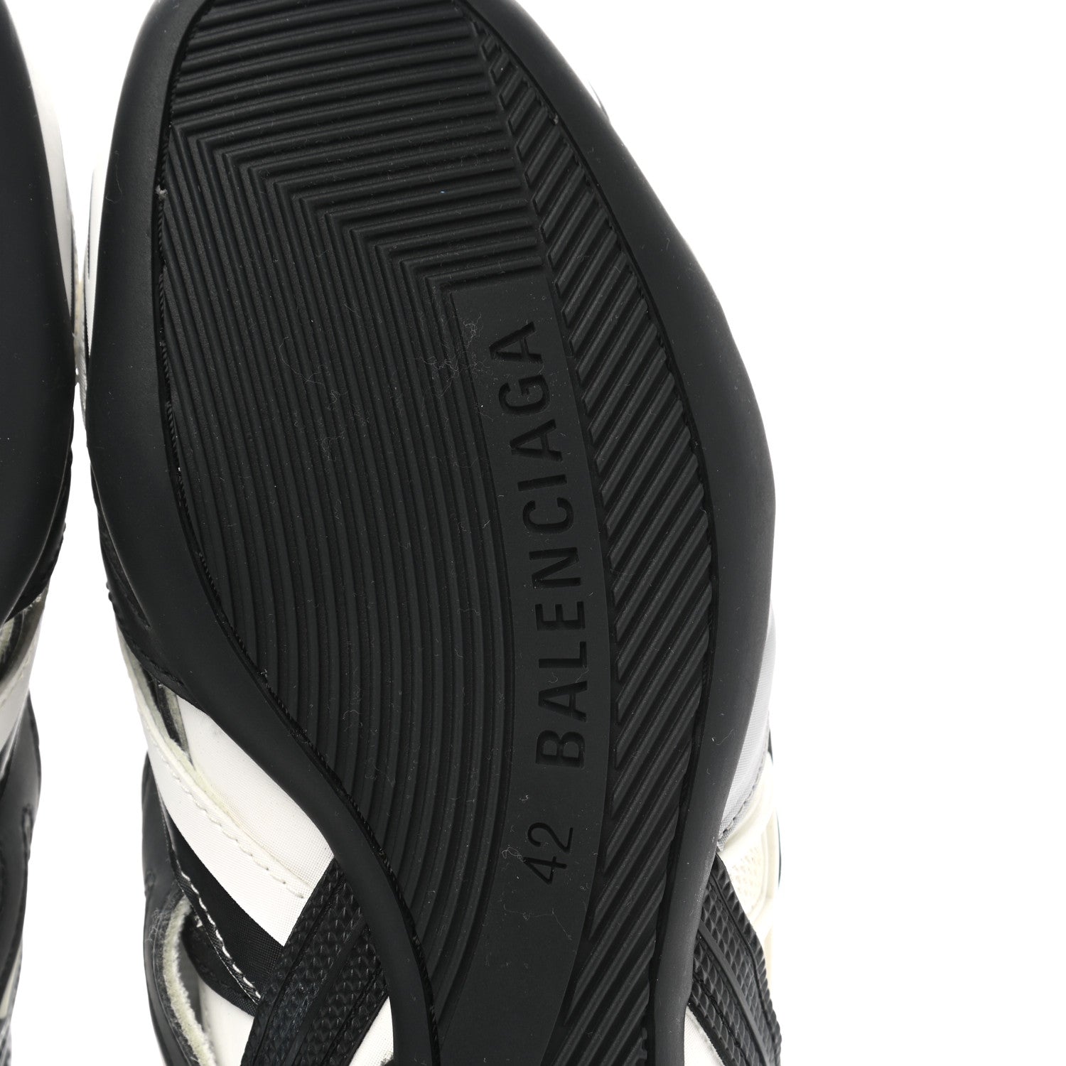 Balenciaga Mesh Rubber Womens Drive Sneakers 42 Light Grey Black 6 of 10