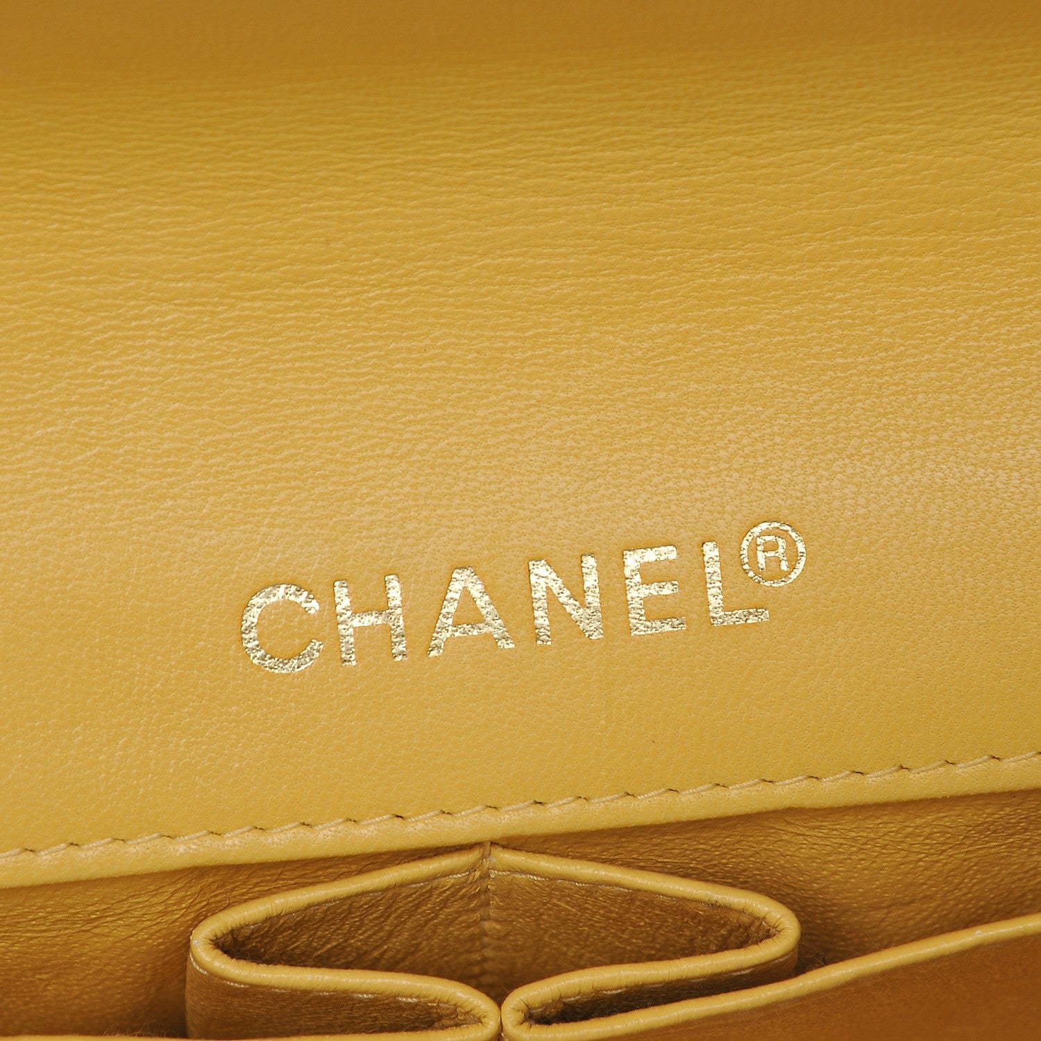 Chanel Lambskin East West Chocolate Bar Flap Yellow 8 of 11