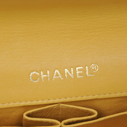 Chanel Lambskin East West Chocolate Bar Flap Yellow 8 of 11