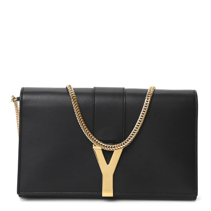 Saint Laurent Calfskin Classic Y Ligne Chain Wallet Black 1 of 10