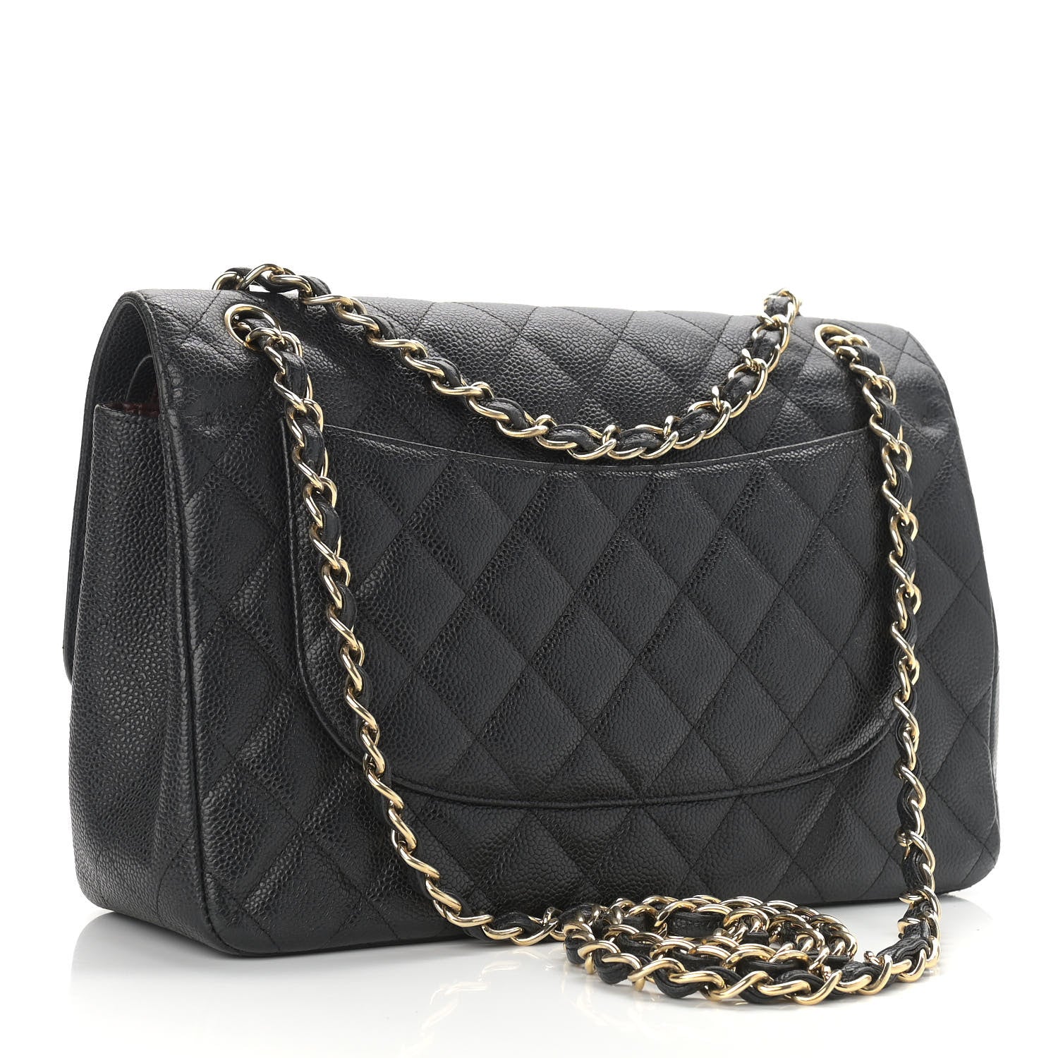 Chanel Caviar Quilted Jumbo Double Flap Black 3 of 11