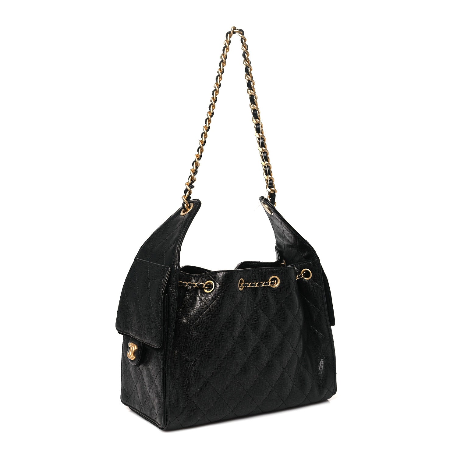 Chanel Caviar Quilted Small Chanel 25 Handbag Black 3 of 10