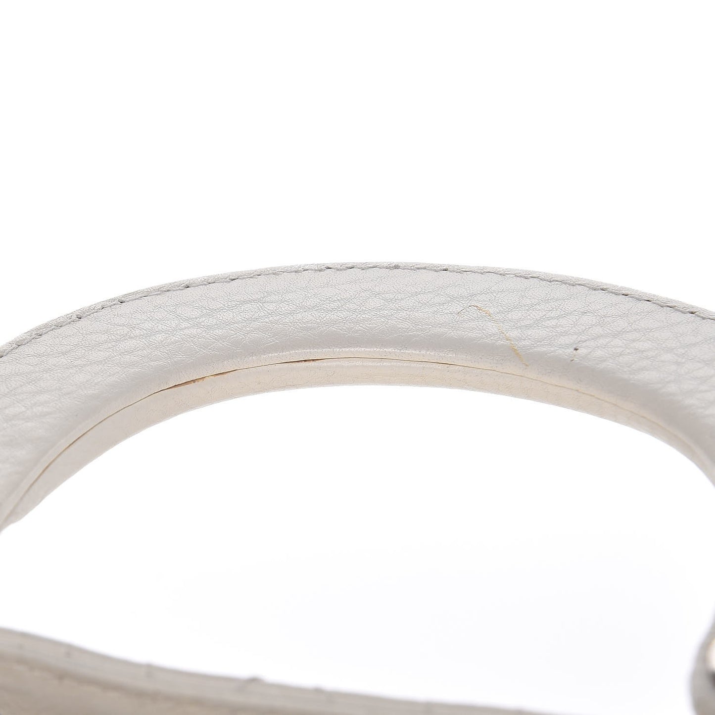 Calfskin Cannage Stitched Small Lady East West Lady Dior White