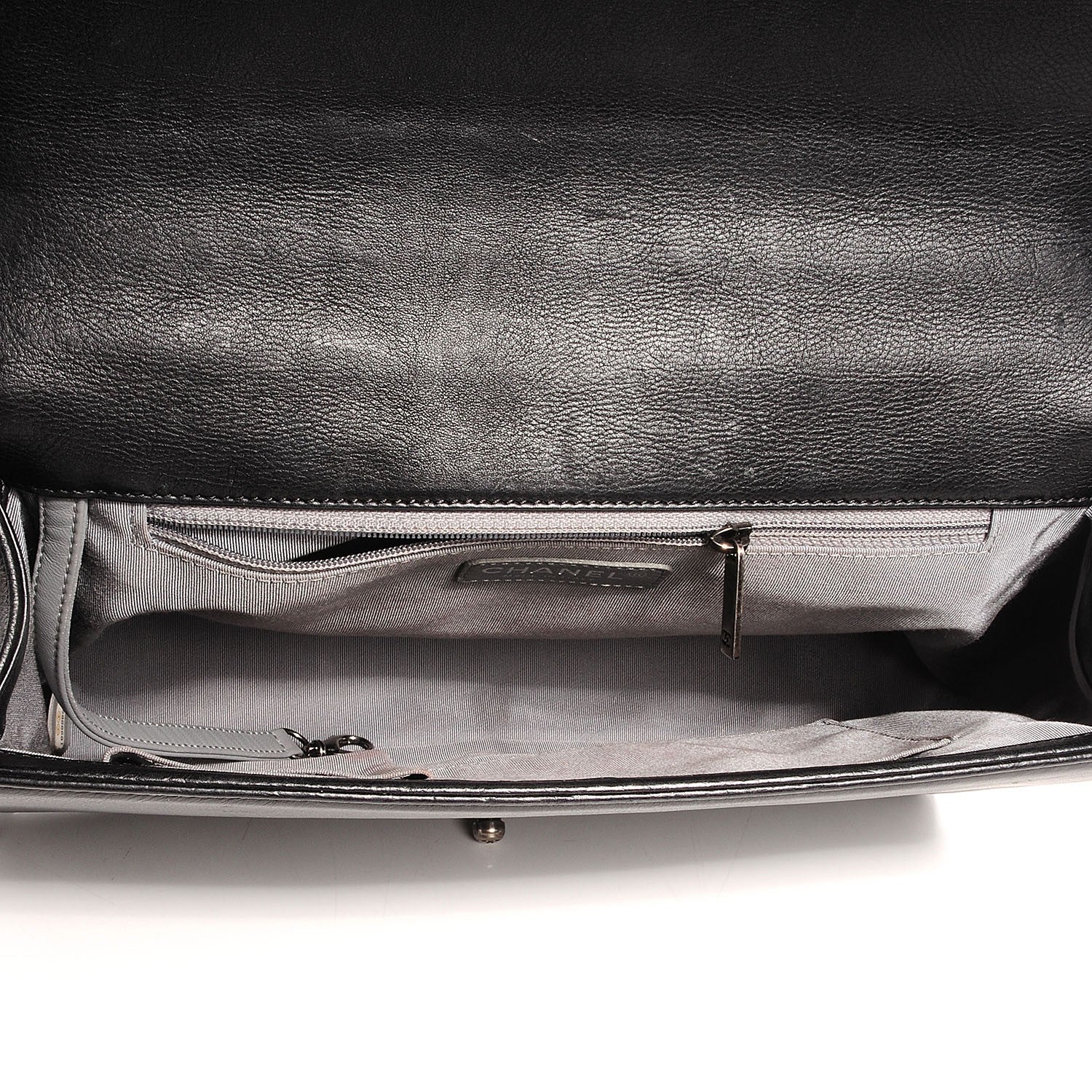 Chanel Calfskin Quilted Large Boy Flap Black 8 of 8