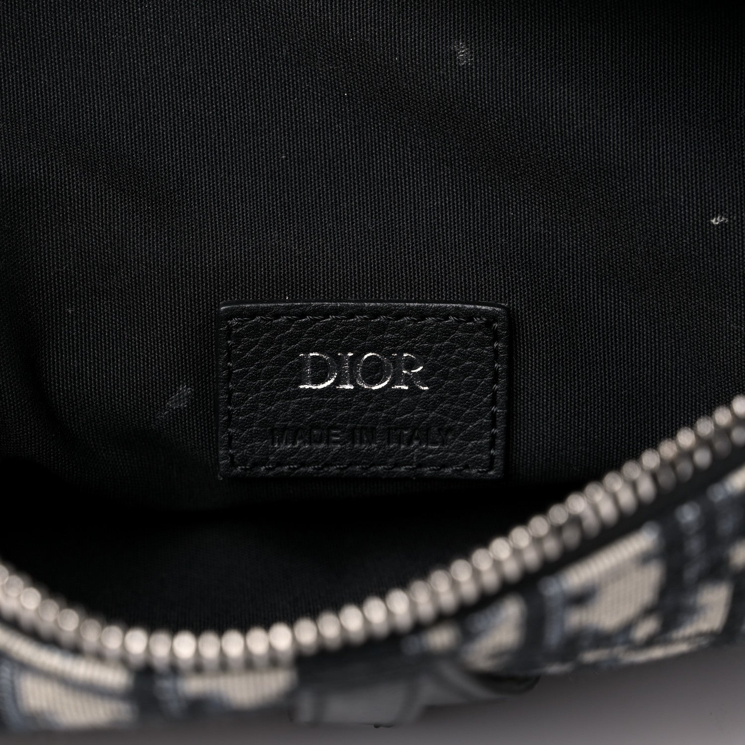 Christian Dior Oblique Mens Saddle Bag Blue 6 of 11