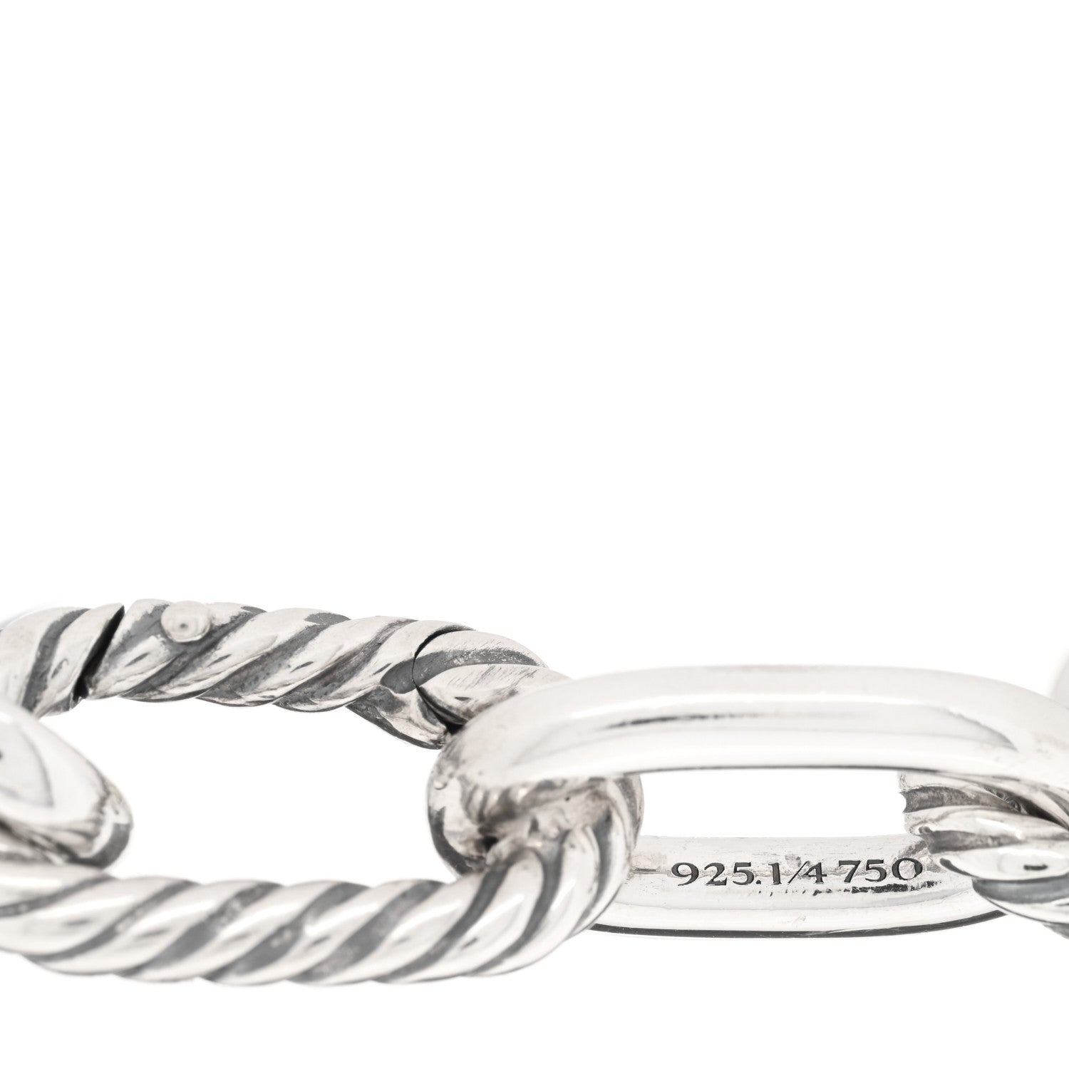 David Yurman Sterling Silver 18K Yellow Gold 11mm Madison Chain Bracelet 3 of 3